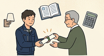 資格取得支援の様子